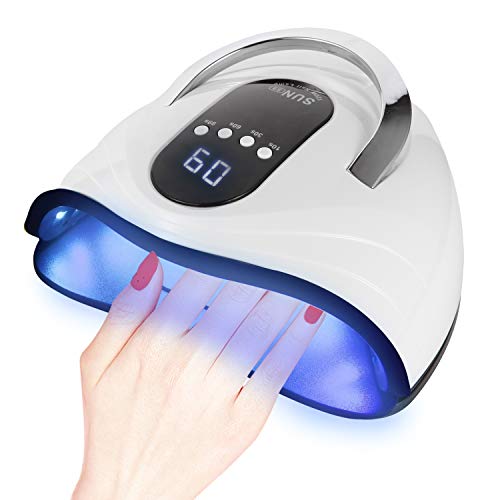 UV LED Nail Lamp 120W High Power Nail Dryer for Gel Nail Polish with 4