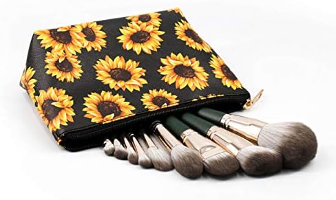 ZOISOKA 3 sets makeup bag 3D print sunflower travel small cosmetic case portable with multifunctional waterproof Organizer bag for women 3 ZOISOKA 3 sets makeup bag 3D print sunflower travel small cosmetic case portable with multifunctional waterproof Organizer bag for women