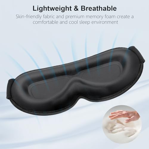 Masque de Nuit 100%Occultant pour Hommes&Femmes Zero Pression Design