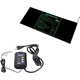 iPower 48" x 20" Large Warm Hydroponic Seedling Heat Mat and 68-108°F Digital Thermostat Control Combo Set for Seed Germination