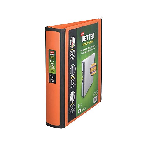 Staples 651861 1.5-Inch 3-Ring Better Binder Orange (13467) - //medicalbooks.filipinodoctors.org