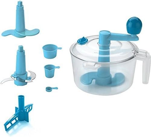 FORRA Atta Dough Maker with Beater, Chop & Churn 3 in 1 Atta Maker Vegetable Chopper Cuter and Liquid Shaker