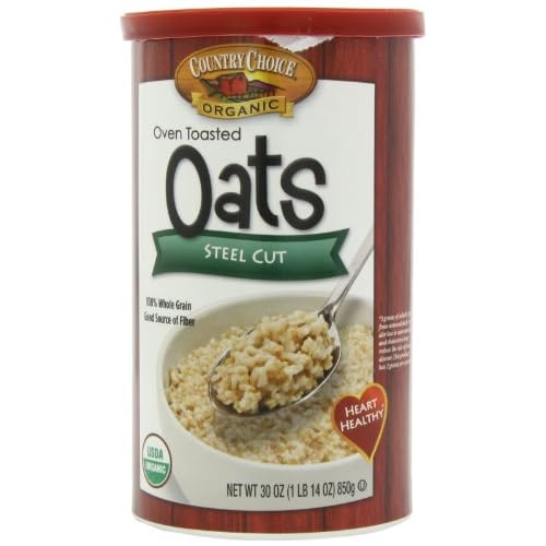 Country Choice Organic Oven Toasted Steel Cut Oats, 30-Ounce Canisters (Pack of 6) image