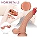 Realistic Dildo 9.8 inch with Dual Density Design for Lifelike Sensation for G Spot Clitoral Anal Stimulation, UTIMI Liquid Body-Safe Silicone Cock with Strong Suction Cup for Hands-Free Play