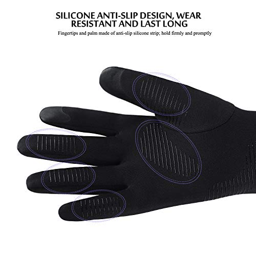 image for TRENDOUX Running Gloves, Windproof Winter Touch Screen Glove Men Women