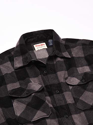 Wrangler mens Long Sleeve Plaid Fleece 