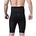 Haseil Men's Body Shaper Tummy Control Slimming Hi-Waist Stretch Shapewear Shorts, Black, Medium