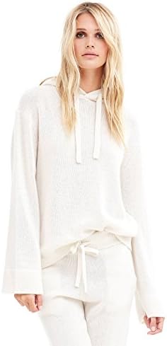 NAKEDCASHMERE Women's Jaelyn Hoodie M Chalk