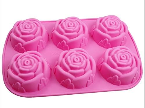 Amazon おしゃれなバラ型のシリコンケース 焼き菓子 クッキング ケーキ作り マフィン カップケーキ型 オンライン通販