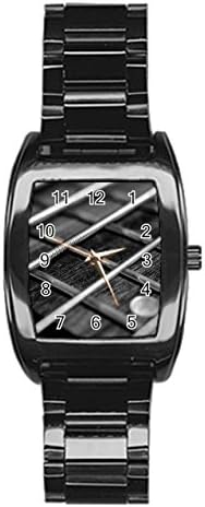 Larons Men's Bass Strings Stainless Steel Barrel Watch