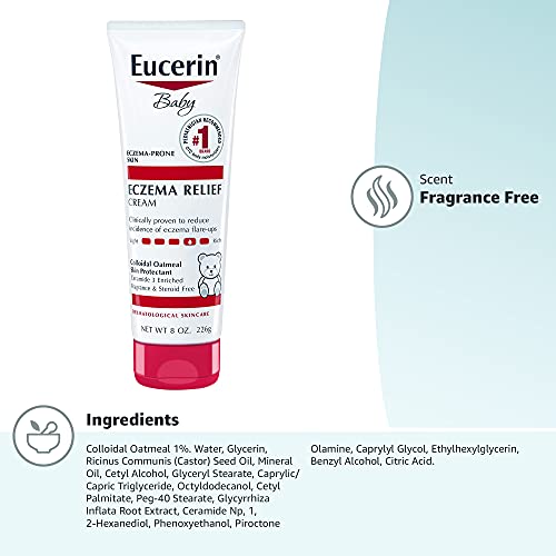 Eucerin Baby Eczema Relief Body Cream, Fragrance Free Baby Eczema Cream