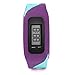 Pedometer Watch Bracelet, Gotd Large LCD Display Jogging Step Pedometer Walking Calorie Distance Counter,Best Pedometer for Walking/ Wearable Fitness Tracker for Men Women Kids (Purple)