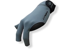 YEUEK CPBA Billiards Glove 3 Finger Pool Glove for Left Hand, Durable Double Stitched, Snooker Cue Sport Glove Popular Sizes for Men & Women