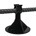 MAKO 2” Rebar Support Chair with Flat Base (Pack of 500) – Fits Bar Sizes 3-4 – Heavy Duty & Durable Plastic Concrete Rebar Stand Holder with Snap-in Mount (Color May Vary)