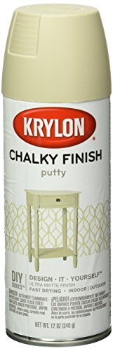 Krylon K04107000 Chalky Finish Spray Paint, Putty, 12 Ounce