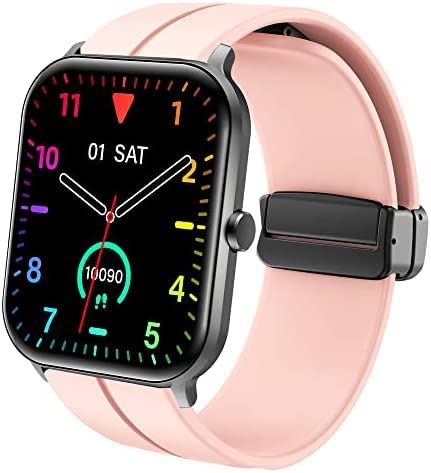 for SoundPEATS Smart Watch 3 Bands,Soft Silicone Magnetic Buckle Sport Replacement Straps for Women Men Compatible with SoundPEATS Smart Watch 3/TOOBUR IDW13/Meoonley C20 PRO/Uoline QS16 Smart Watch