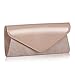 Patent Leather Clutch Classic Purse, WALLYN'S Evening Bag Handbag With Flannelette