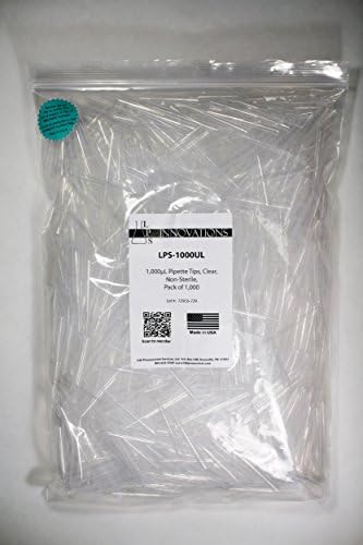 1000uL Universal Pipet Tips, Clear, Bulk, PK1000
