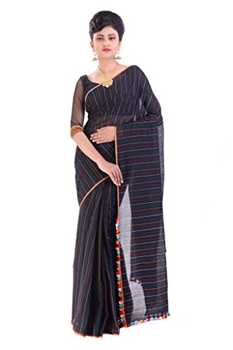 Tantuja Women's Cotton:Silk Made Pure Ethnic Wear Saree