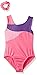 Jacques Moret Girls' Little Fun Gymnastics Leotard, Honeycomb Dots Colorblock, XS