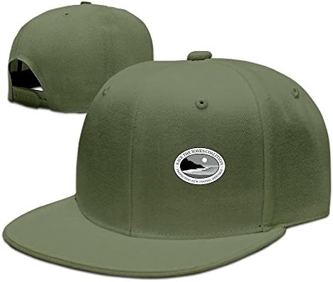 SaveThe Waves Adjustable Hat Flat Along Baseball OVO ForestGreen For Unisex