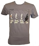 Star Wars Death Star Road Stormtrooper Crossing T-shirt (Large, Charcoal)