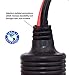 P.I. AUTO STORE Premium 12V 12' Extension Cable Cord Lead for Cigarette Lighter Plug. Accessory for Tire Inflator