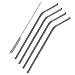 X-Chef Stainless Steel Drinking Straws Bent 8 inch for 20oz Yeti Rtic Ozark Trail Tumbler,Reusable