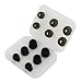 6 Pairs A Set Memory Foam + Silicone Ear Pads Replacement S/M/L Size Comfortable Noise Isolating Headphone Accessories Kit Earbuds Ear Tips (Black)