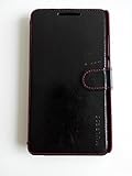 Huawei Ascend Mate 7 Case,Mulbess [Layered Dandy][Black] - [Card Slot][Flip][Slim Fit] - PU Leather Wallet Case For Huawei Ascend Mate 7