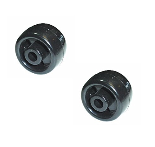 (2) Mighty Lift Pallet Jack 2" Dia. x 3/8" ID Bump Wheel Entry Roller Hard Nylon