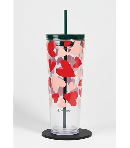 Amazon.com | Starbucks 2022 Valentine's Day Limited Edition Hearts Ombre  Dome Kaleidoscope Tumbler Cold Cup: Tumblers & Water Glasses