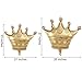 Zonon 6 Pieces Crown Balloons Golden Metallic Foil Balloons for Baby Shower Wedding Birthday Party Decorations, 2 Sizes