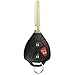KeylessOption Key Fob Replacement for 2006 2007 2008 2009 2010 2011 2012 2013 Toyota Rav4 Yaris Scion xB Keyless Entry Remote Remote Control, 3-Button HYQ12BBY 4D67, Locksmith Required