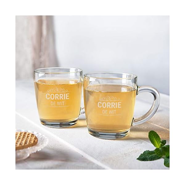 Teeglas mit Gravur Personalisierbar mit Namen - Teeglas Graviert mit Namen: Personalisierbar mit Text, Verschiedenen Designs und Schriftarten – Bild 4