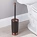iDesign York Stainless Steel Toilet Bowl Brush and Holder Set - 4.25