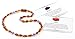 Baltic Amber Teething Necklace Made with Amethyst Beads - Size 12.6 inches (32 cm) - Polished Cognac Amber Beads - BoutiqueAmber (12.6 inches, Cognac Bean/Amethyst)