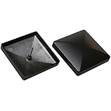 Quickcap Aluminum Flat Top Post Cap 4x4 (3-1/2") Black