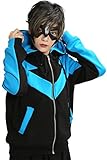 XCOSER Nightwing Hoodie Jacket Sweatshirt Costume for Halloween