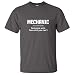 MECHANIC DEFINITION FUNNY GIFT diesel engine MENS T-SHIRT