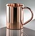 Moscow Mule Copper Mug Unlined 18 oz, 100% Pure Copper Moscow Mule Mug - No Inner Lining