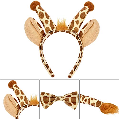 image for Norme Animal Costume Set Animal Ears Nose Tail and Bow Tie Animal Fanc