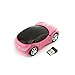 Cool 3D Sport Car Shape Mouse 2.4GHz Wireless Mouse Optical Ergonomic Gaming Mice Mini Small Office Mouse with USB Receiver for PC Laptop Computer for Kids Girls,1600DPI 3 Buttons(Pink)thumb 3