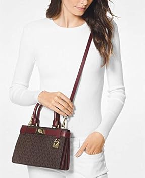 tatiana mini logo and leather satchel