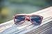 Viable Harvest Wood Sunglasses for Men & Women - Dark Polarized Lenses Block Sun & Glares - Handmade Wooden Craftsmanship & UV400 Lens - 100% UVA & UVB Protection - With Classy Gift Box - Sandalwood
