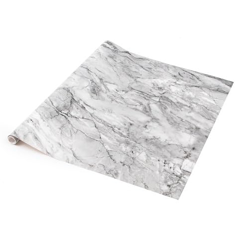 90cm x 5m d-c-fix Marble Romeo Grey Sticky Back Plastic Vinyl wrap Film (200-5605)