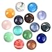 Gemstone Mix Kinds of Jasper Agate Round Shape Ring face Cabochon CAB Flatback, DIY Jewelry (12mm)