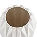 Amazon Brand – Rivet Modern Angled Stoneware Home Decor Flower Vase - 9 Inch, White