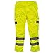 Yoko Mens Hi Vis Polycotton Cargo Trousers with Knee Pad Pockets