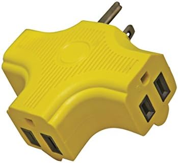 Voltec04-00087 3-Outlet Adapter, Yellow